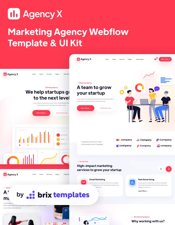 Agency X — Ajans Webflow örneği