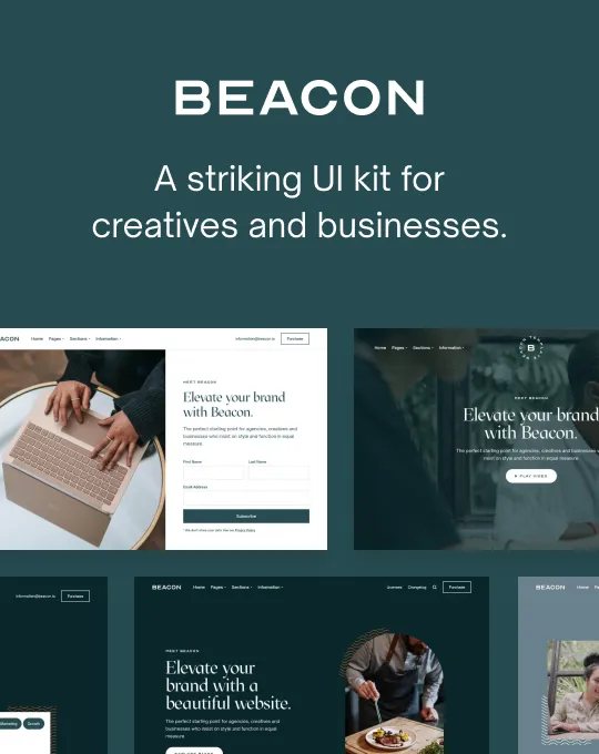 Beacon — Ajans Webflow örneği