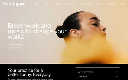 Breathpod — Spa ve Wellness Squarespace örneği
