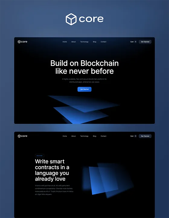 Core — SaaS Webflow örneği