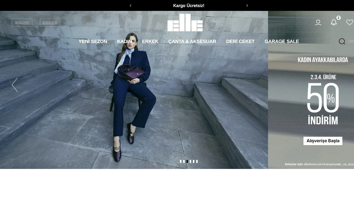 Elle Shoes — Ayakkabı ve Çanta Ticimax örneği