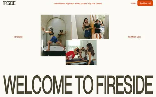 Fireside Pilates — Pilates Stüdyosu Squarespace örneği