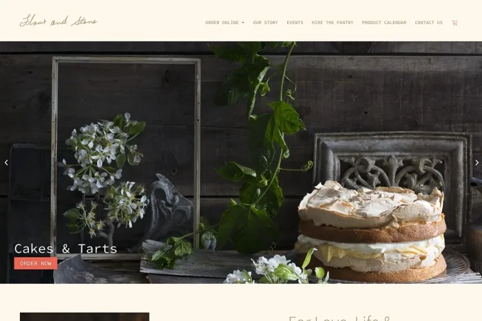Flour and Stone — Pastane ve Fırın WooCommerce örneği