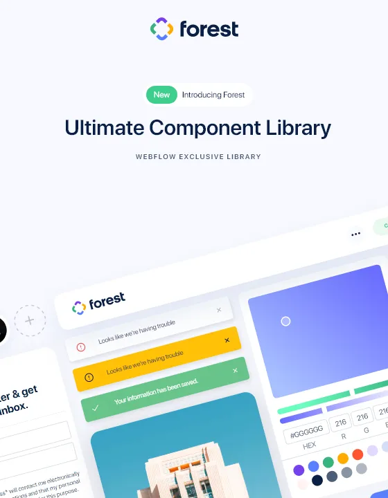 Forest — Landing Page Webflow örneği