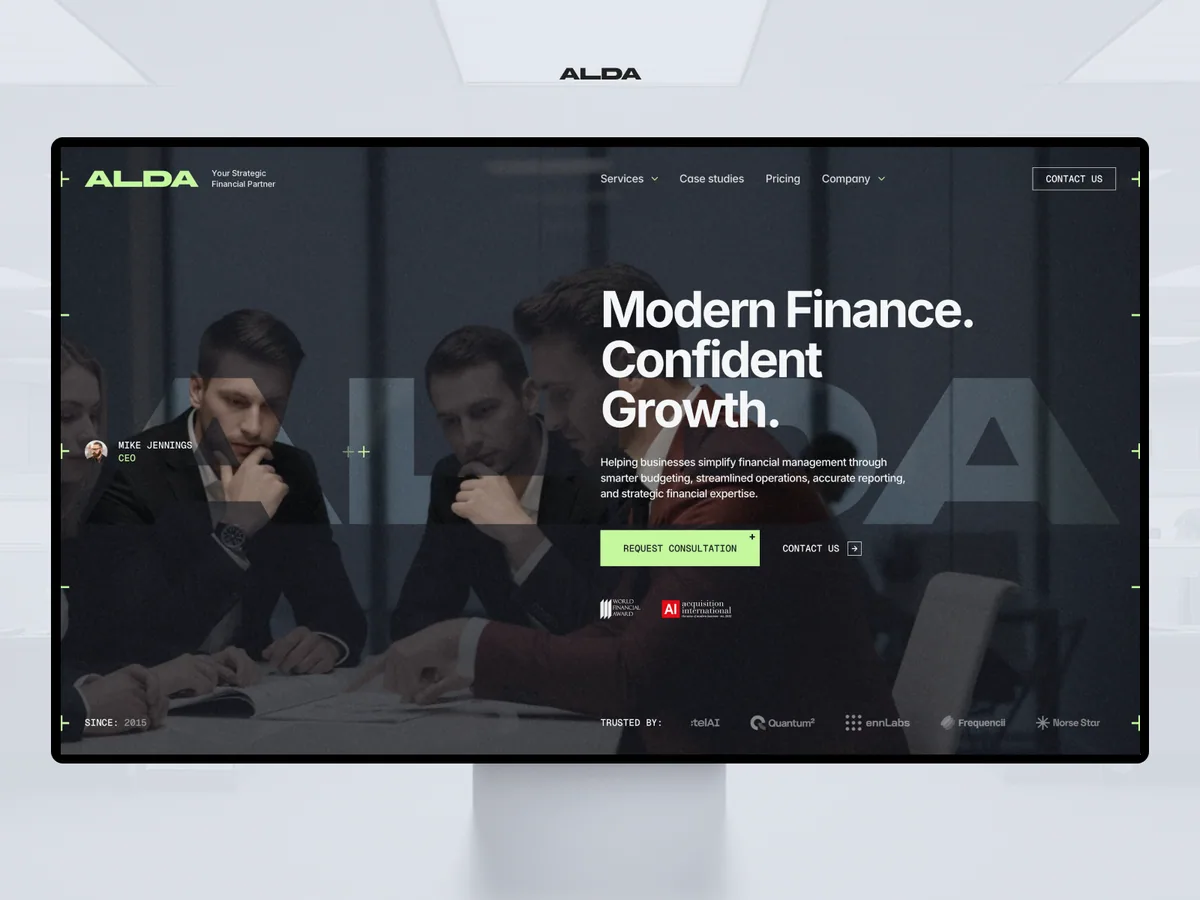 Alda — Framer tasarım önizlemesi