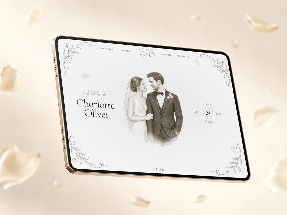 Amorette — Düğün ve Organizasyon Framer örneği
