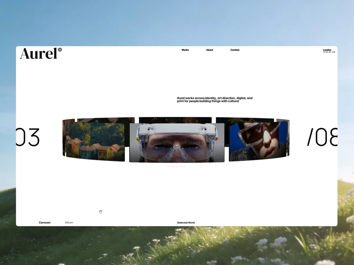 Aurel Index — Framer tasarım önizlemesi