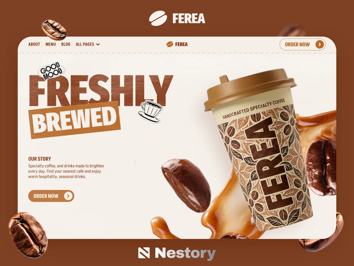 Ferea — Framer tasarım önizlemesi