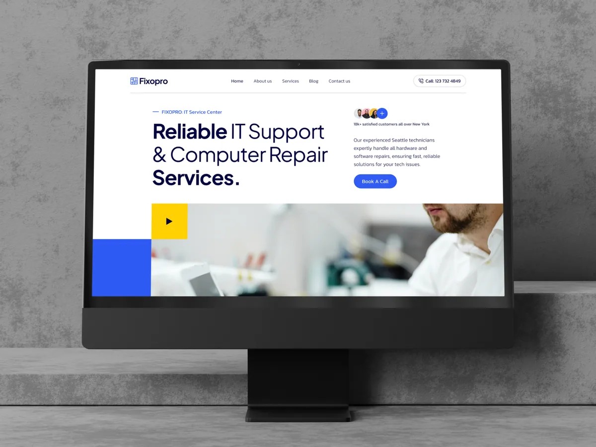 Fixopro — IT Bakım ve Onarım Framer örneği