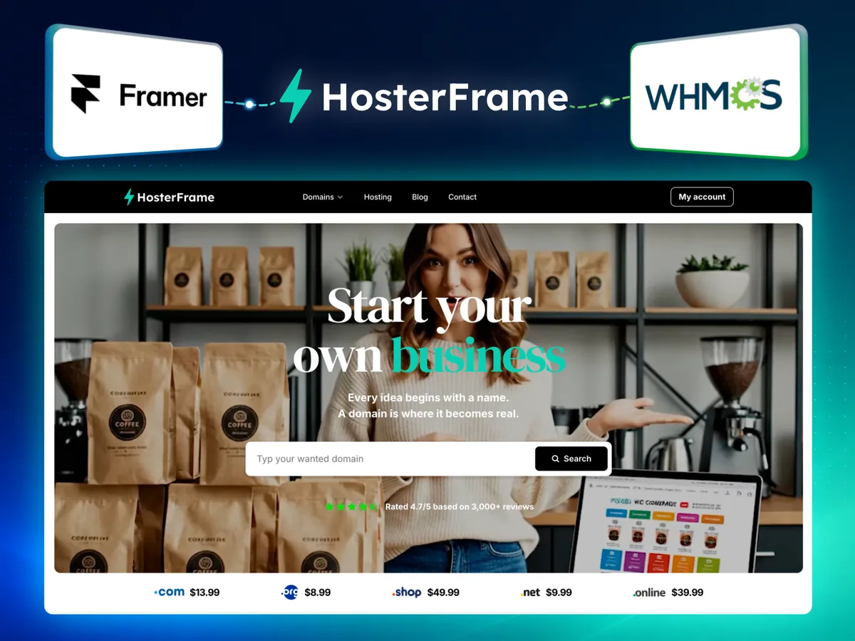HosterFrame — Hosting Framer örneği
