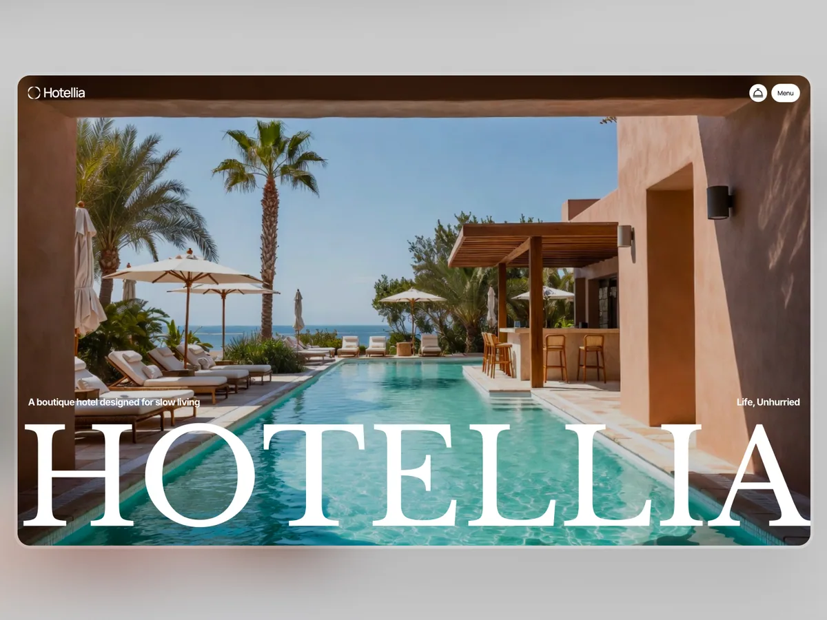 Hotellia — Otel Framer örneği