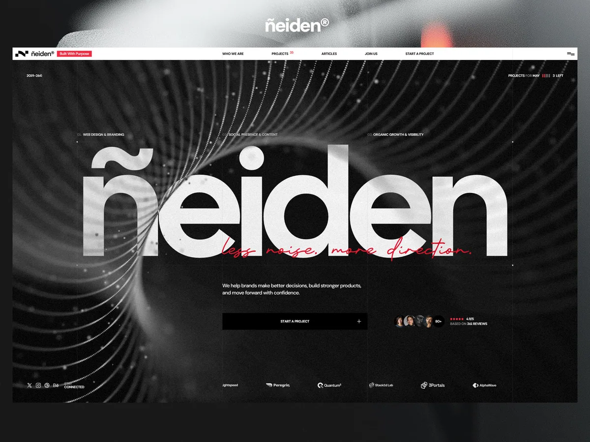 Neiden — Framer tasarım önizlemesi