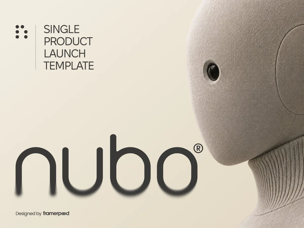 Nubo — Yazılım ve Teknoloji Framer örneği