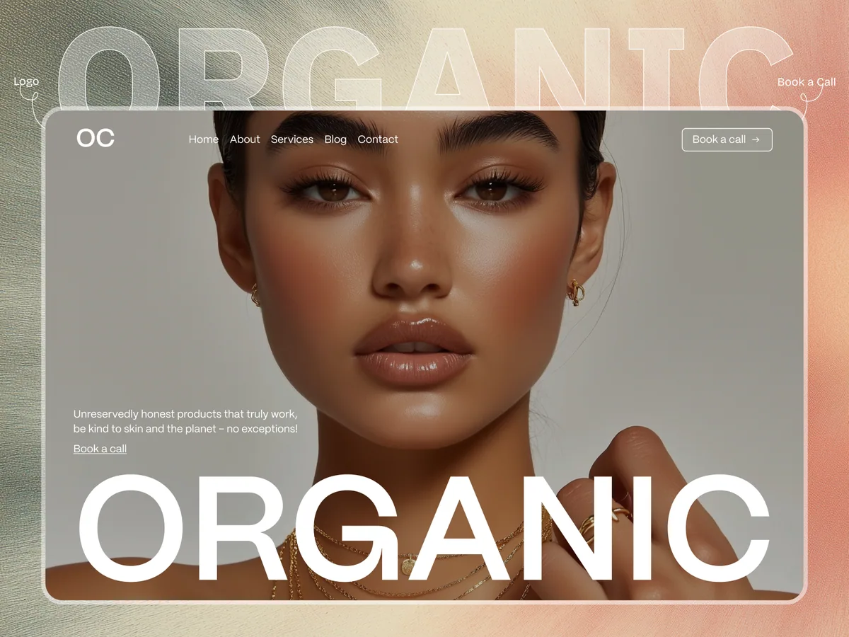 Organic Care — Framer tasarım önizlemesi