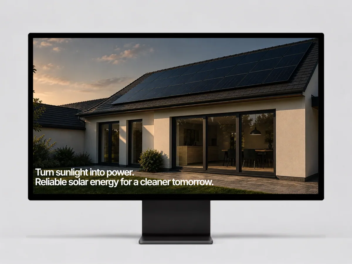 Solara Energy — Enerji ve GES Framer örneği