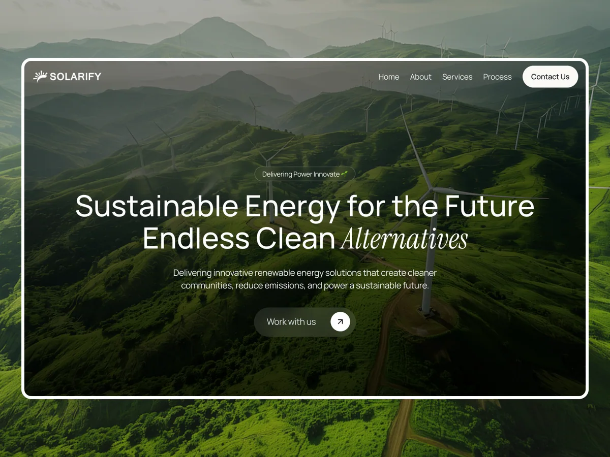 Solarize — Enerji ve GES Framer örneği