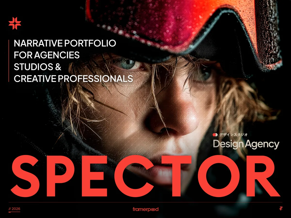 Spector — Framer tasarım önizlemesi