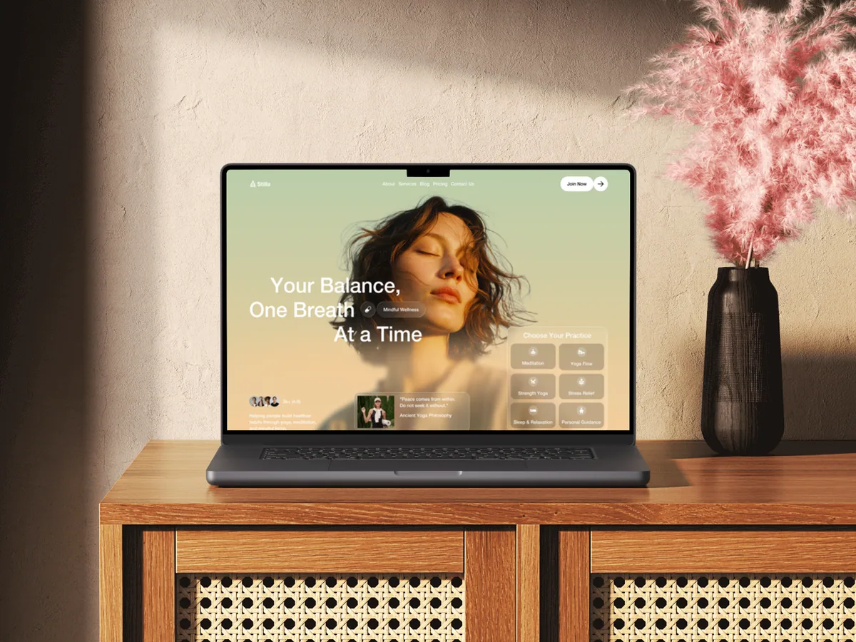 Stilla — Yoga Framer örneği