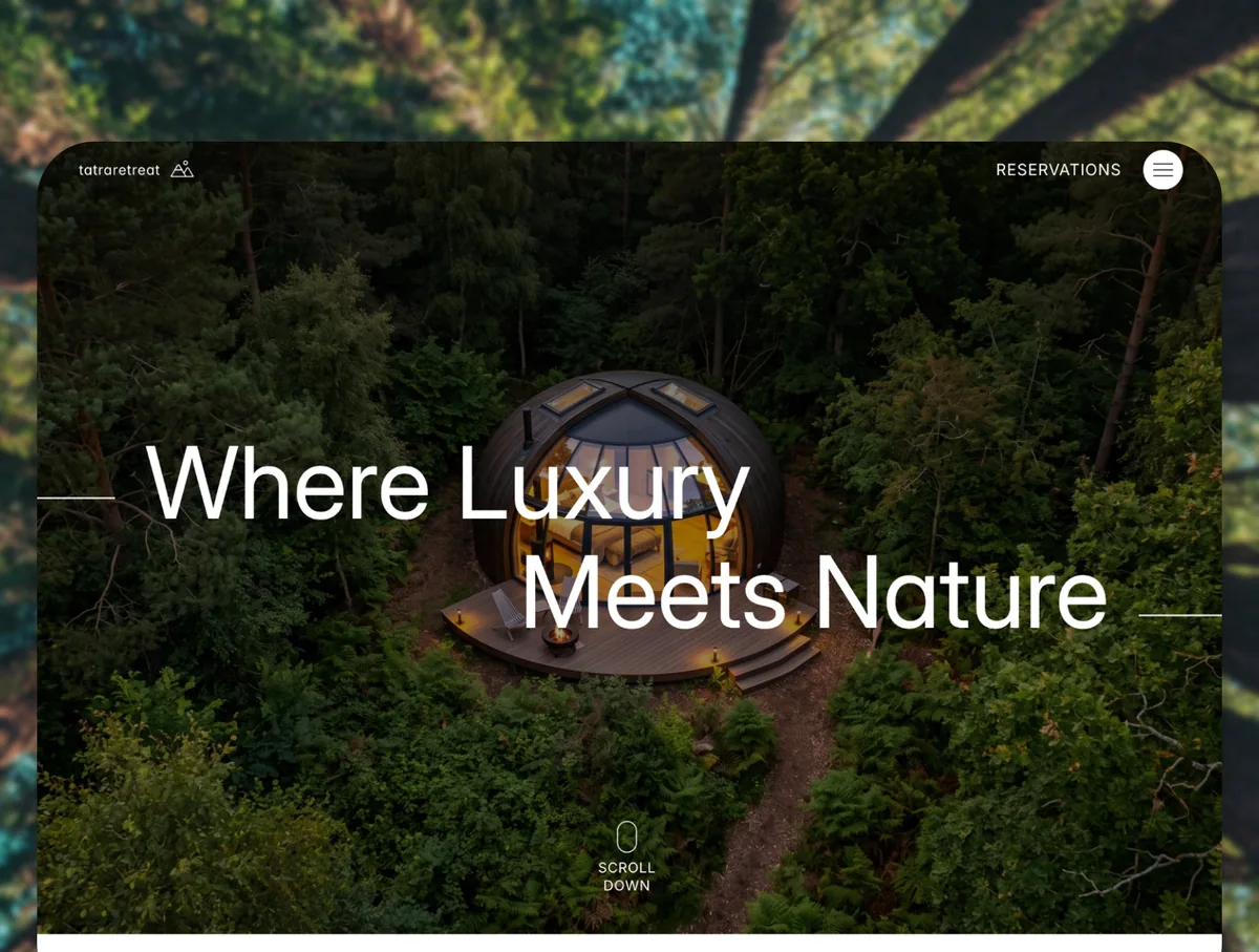 Tatra Glamping — Bungalov ve Glamping Framer örneği