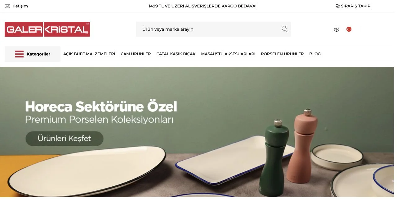 Galeri Kristal — Makine ve Endüstriyel Ekipman T-Soft örneği