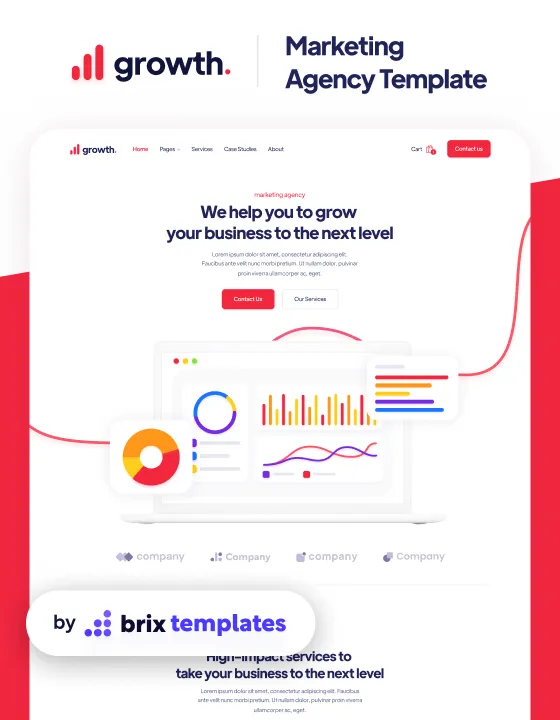 Growth — Ajans Webflow örneği