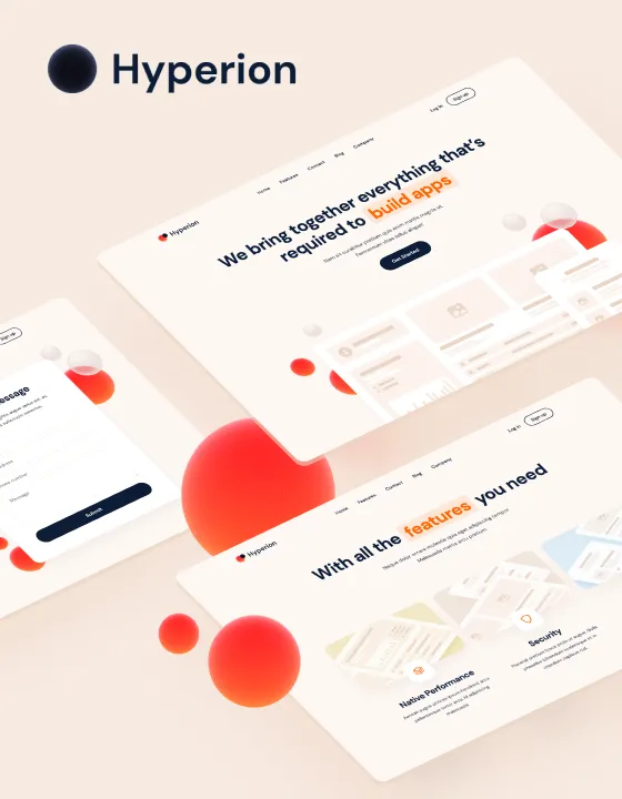 Hyperion — SaaS Webflow örneği