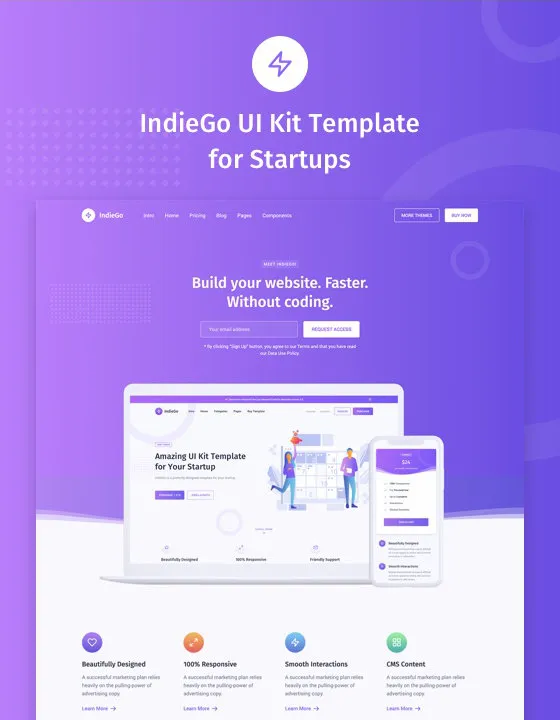 IndieGo — SaaS Webflow örneği