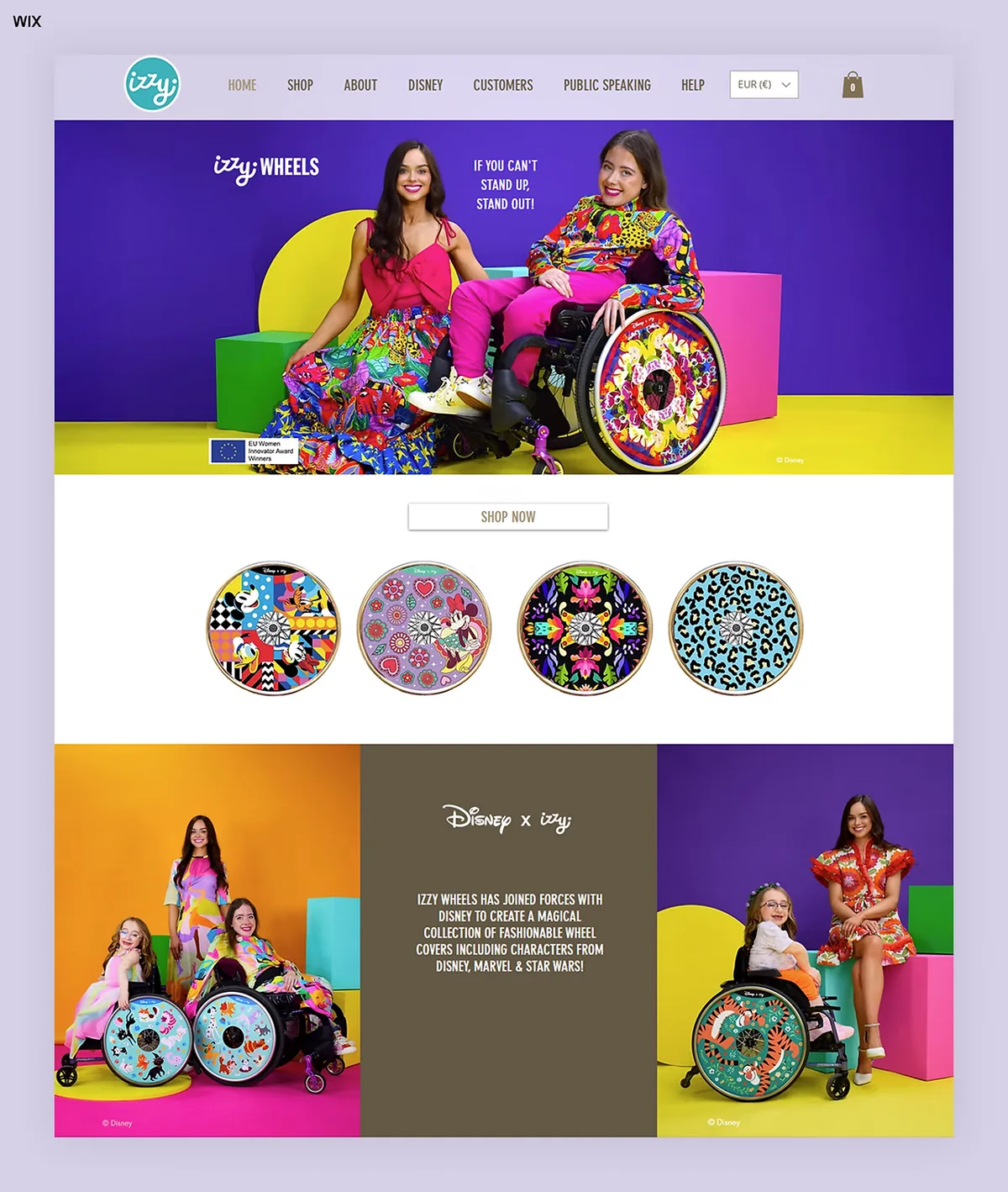 Izzy Wheels — E-ticaret Wix örneği