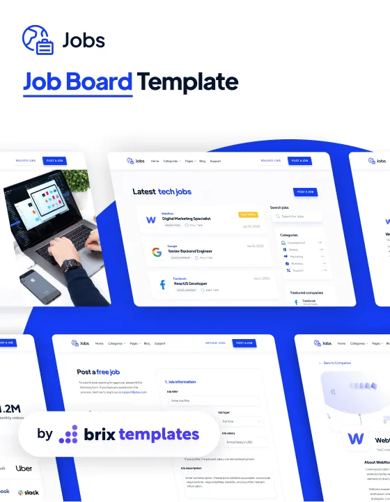 Jobs — Kurumsal Webflow örneği