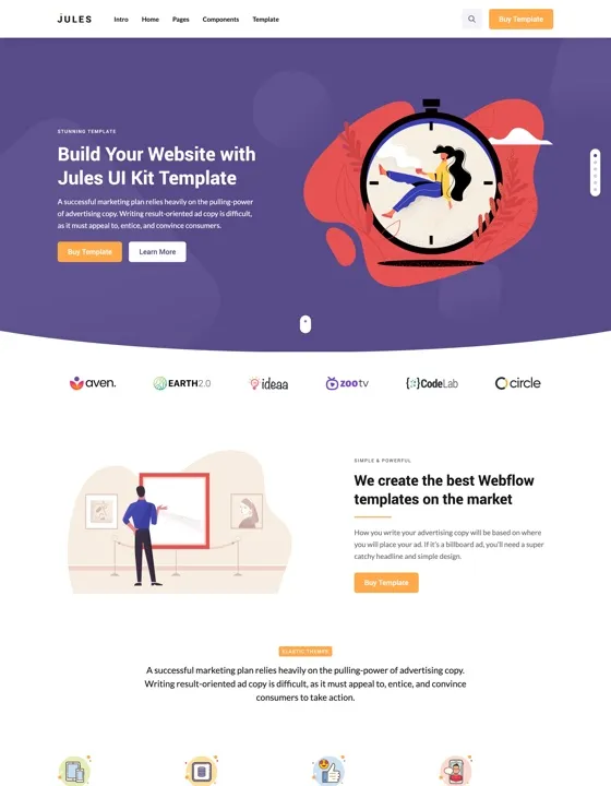 Jules — SaaS Webflow örneği