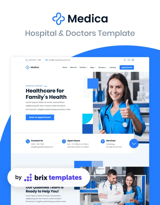 Medica — Sağlık & Klinik Webflow örneği