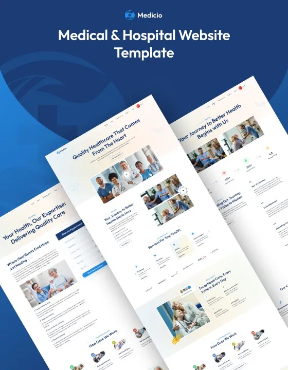 Medicio — Doktor Web Sitesi Tasarım Örnekleri Webflow örneği