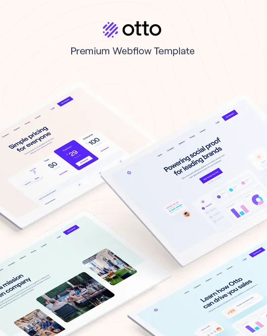 Otto — SaaS Webflow örneği