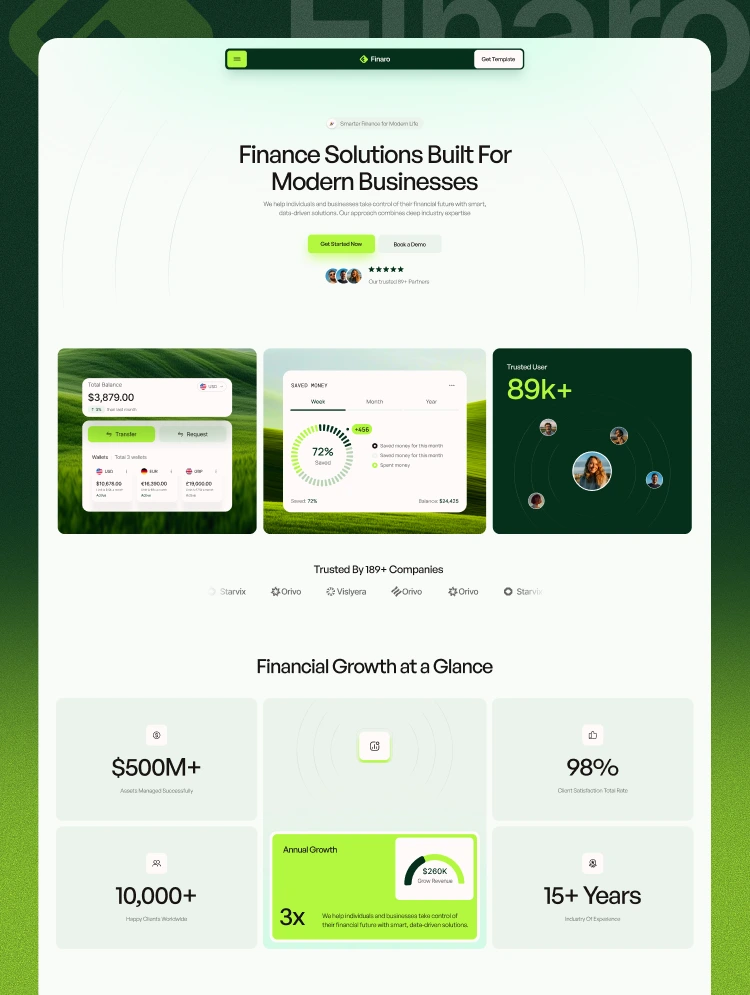 Pinaro — Kurumsal Webflow örneği