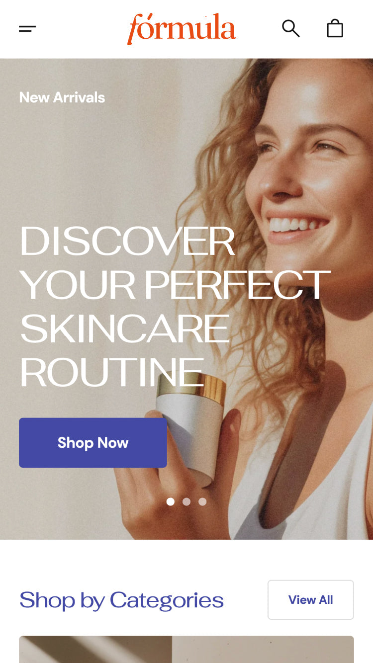 Formula — Aesthetic — Kozmetik Shopify örneği