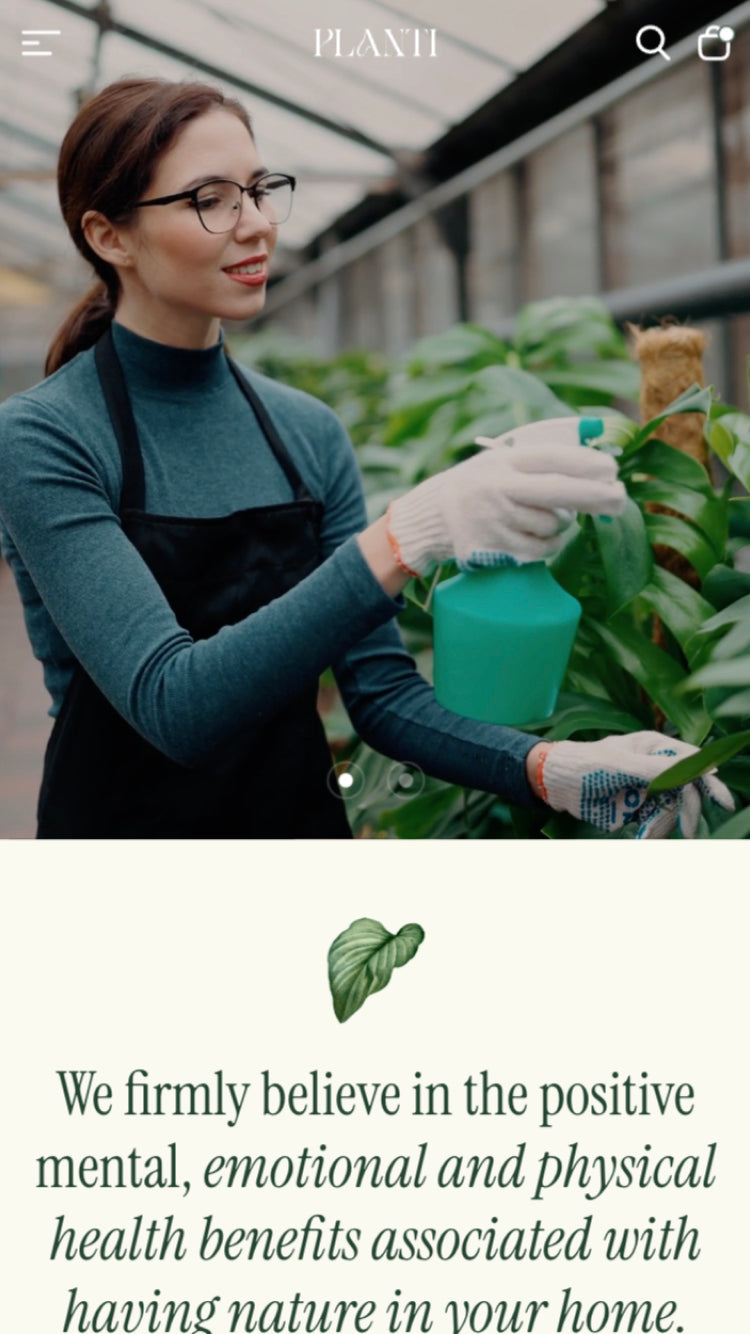 Planti — Athora — Çiçekçi Shopify örneği