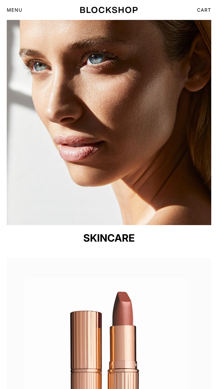 Blockshop — Kozmetik Shopify örneği