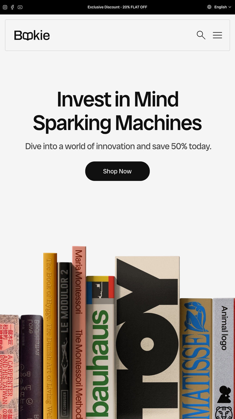Bookie — Filo — Kitap ve Kırtasiye Shopify örneği