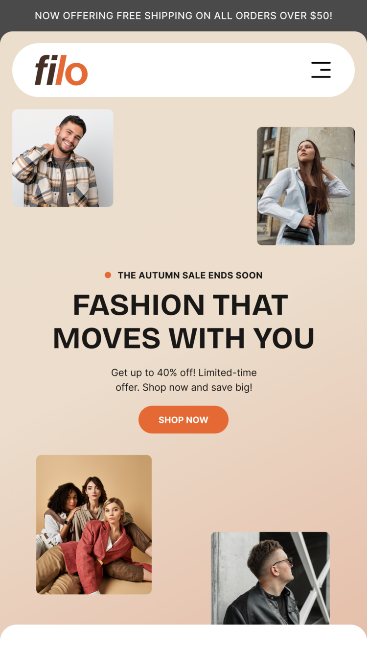 Filo — Moda ve Giyim Shopify örneği
