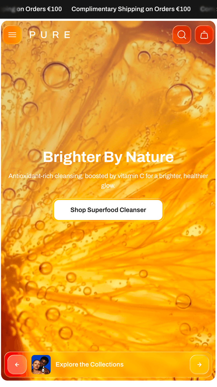 Fluid — Fuse — Kozmetik Shopify örneği