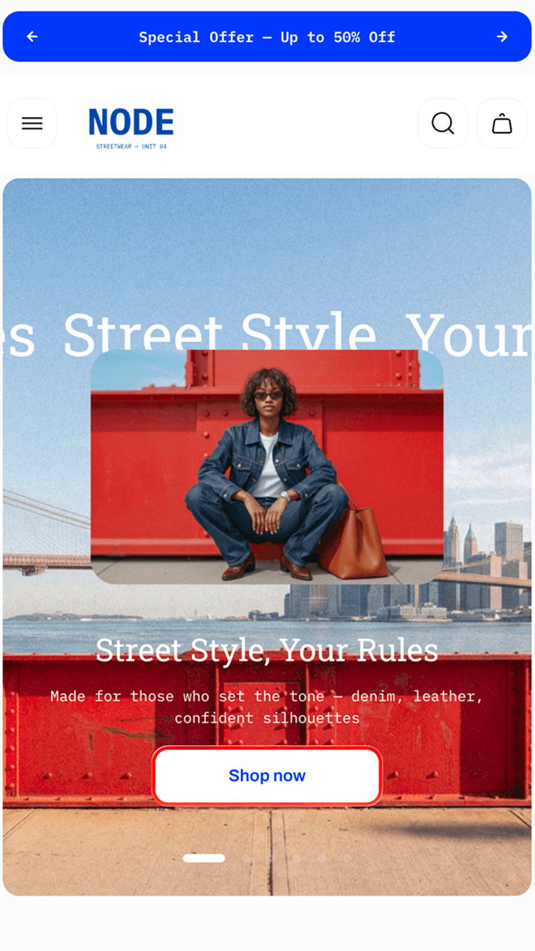 Node — Fuse — Moda ve Giyim Shopify örneği