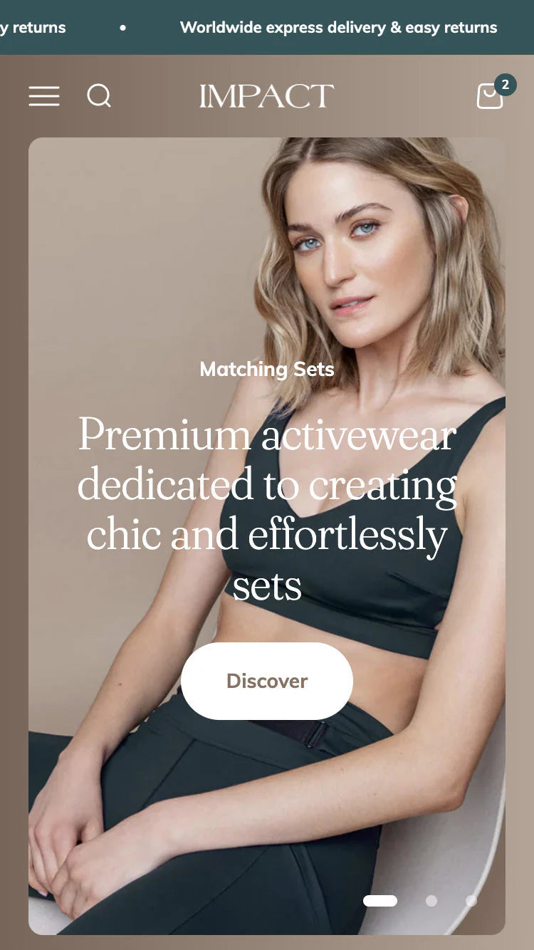 Balance — Impact — Moda ve Giyim Shopify örneği