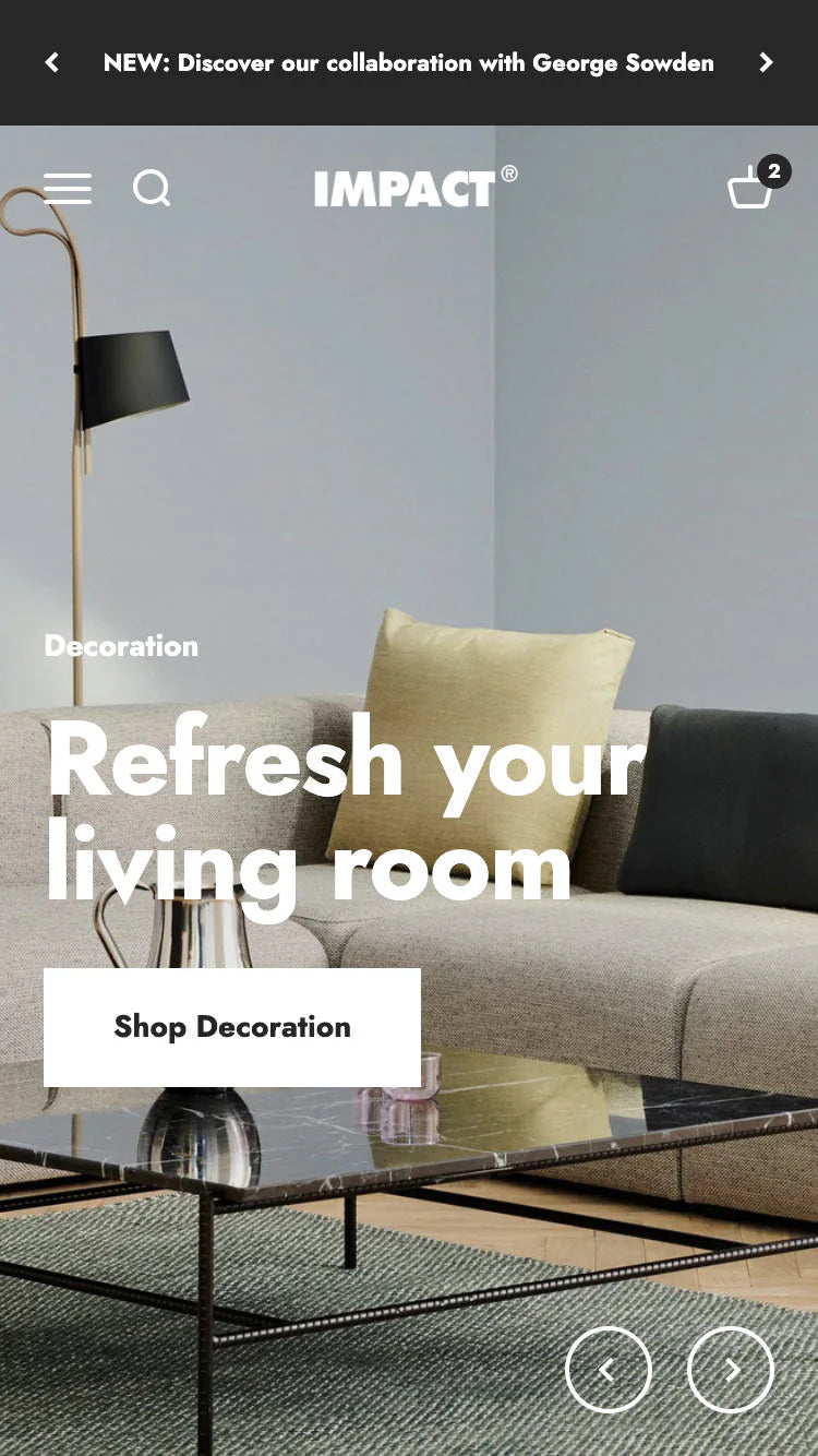 Cocoon — Impact — Mobilya ve Ev Eşyaları Shopify örneği