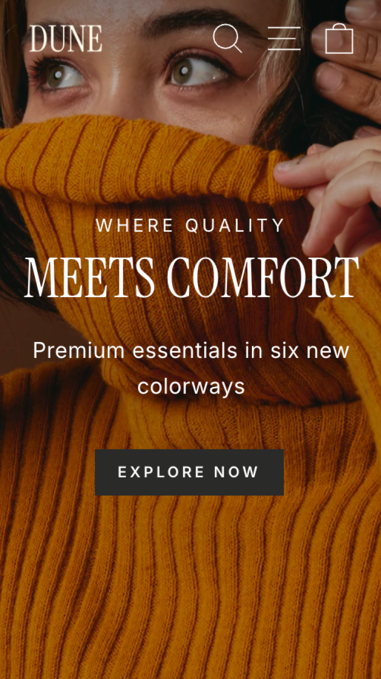 Dune — Impulse — Moda ve Giyim Shopify örneği