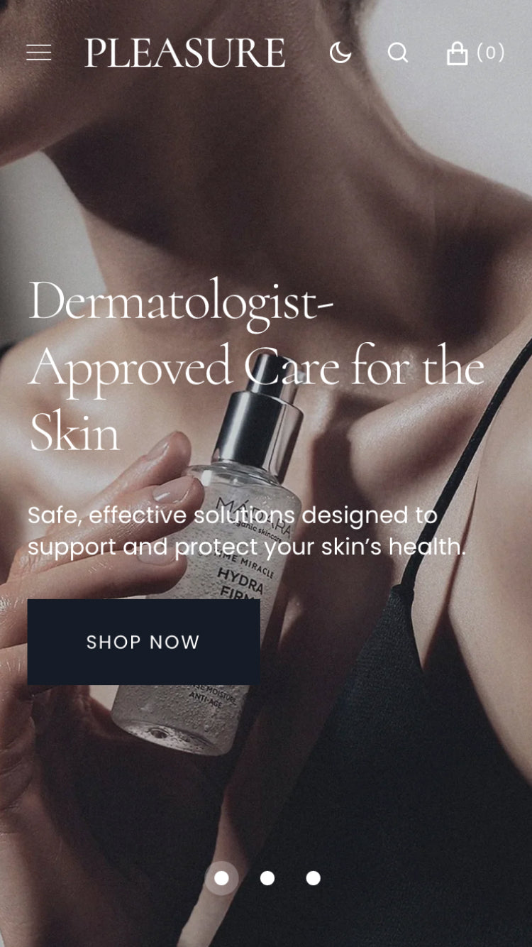 Pleasure — Monaco — Kozmetik Shopify örneği