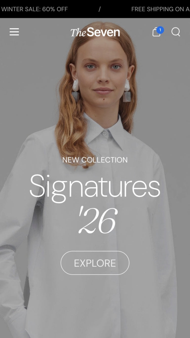 Seventh — Moda ve Giyim Shopify örneği