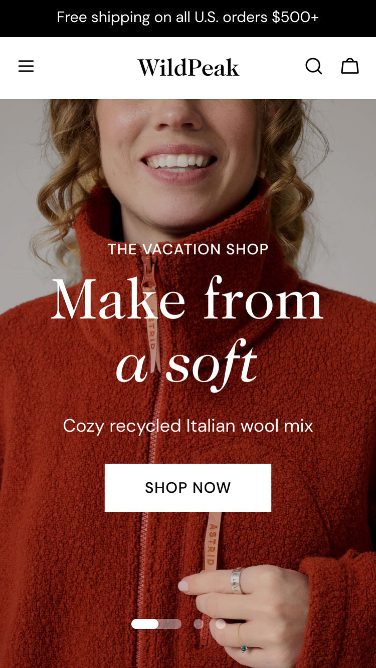 Wildpeak — Sleek — Moda ve Giyim Shopify örneği