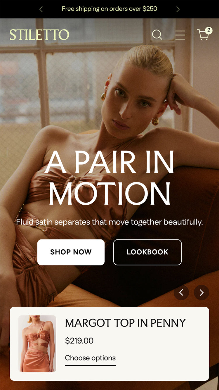 Stiletto — Moda ve Giyim Shopify örneği