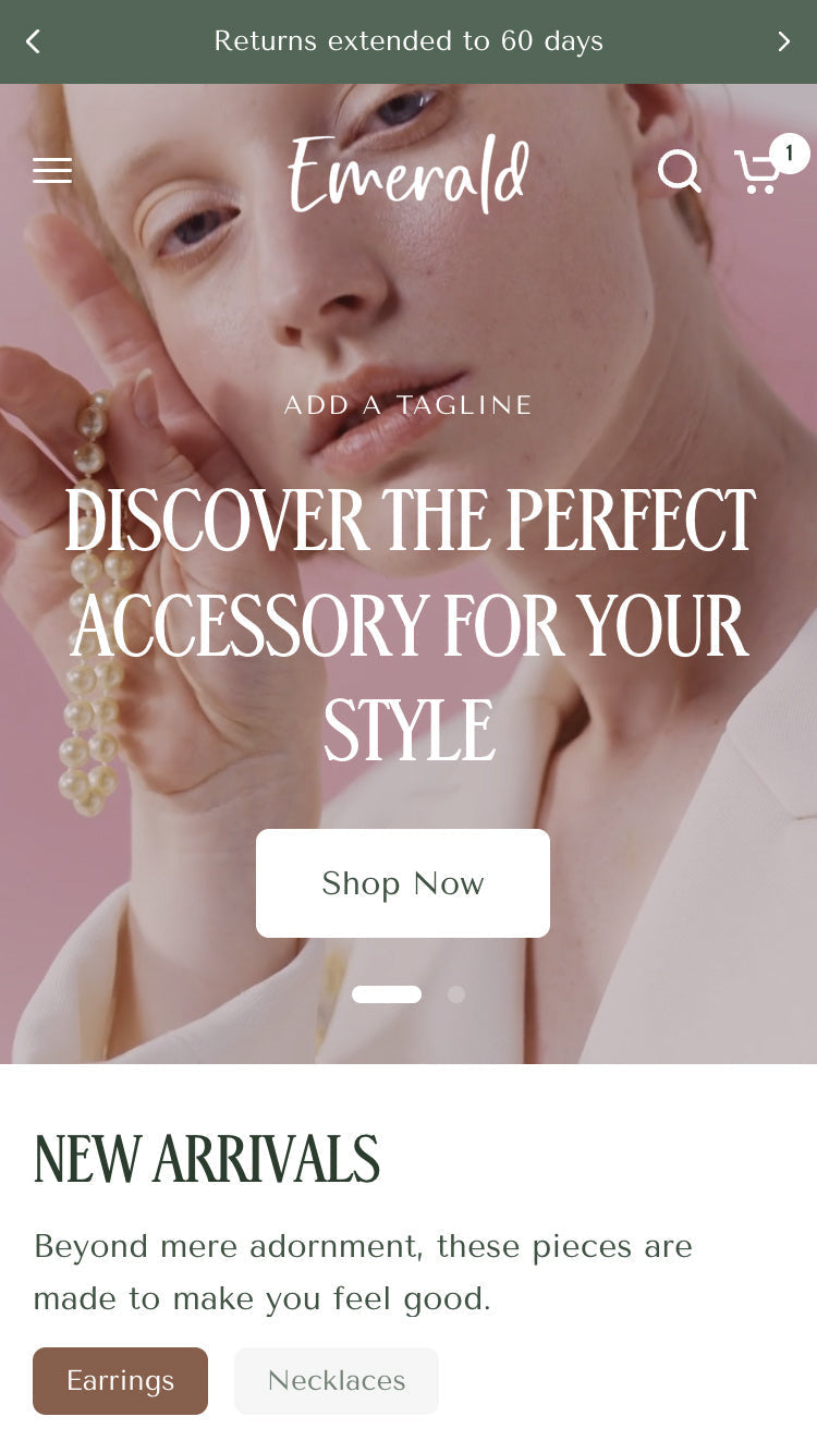 Onyx — Vision — Takı ve Aksesuar Shopify örneği