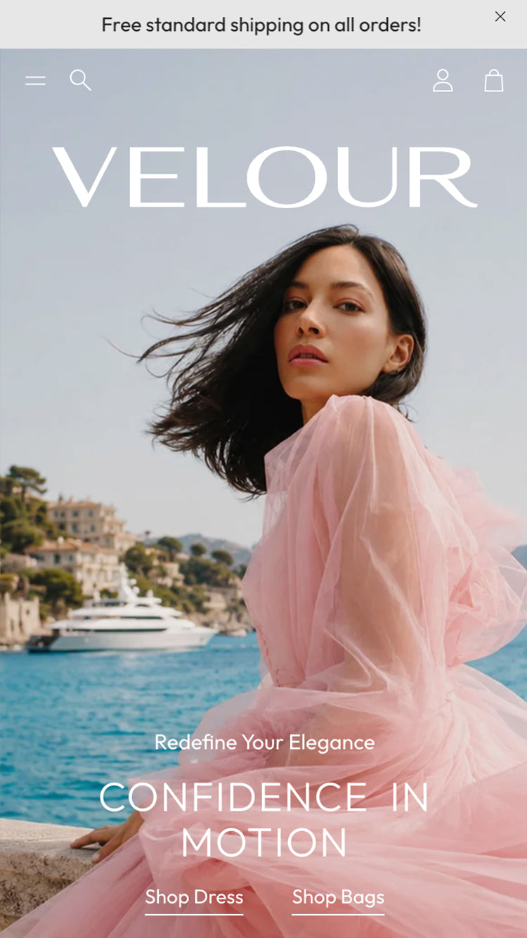 Velour — Wonder — Moda ve Giyim Shopify örneği